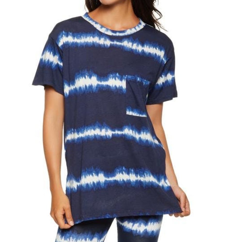 *NWT*  Tie Dye Pocket Tee in Navy